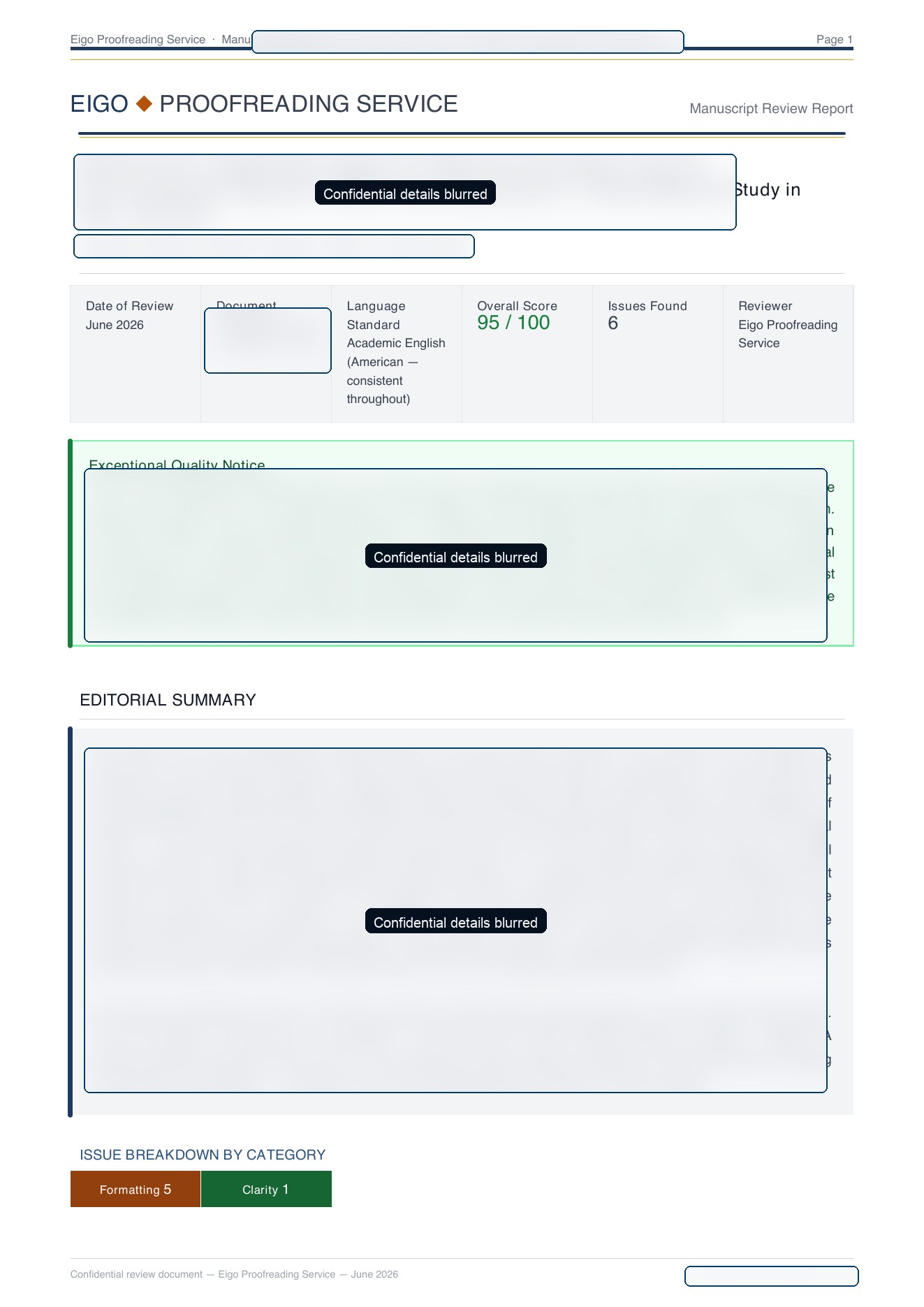 Redacted EIGO sample report page 1
