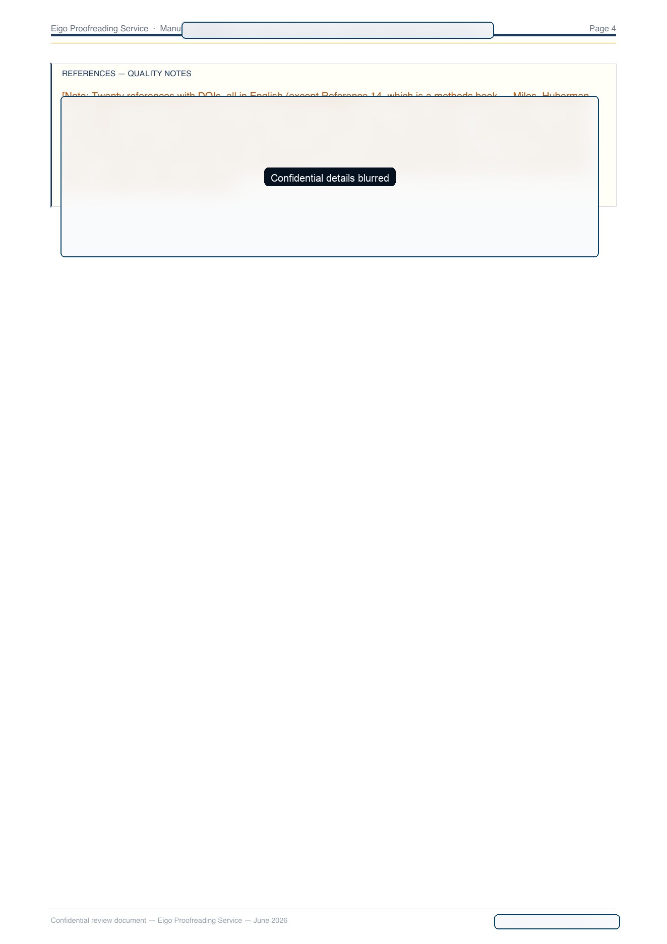 Redacted EIGO sample report page 4